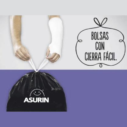 Bolsas De Residuo Asurin Chica/ Mediana/ Grande  Con Cierra Facil