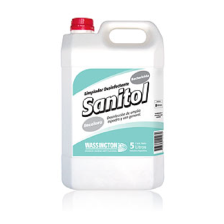 Limpiador Desinfectante Sanitol Incoloro x 5 litros Amonio Cuaternario