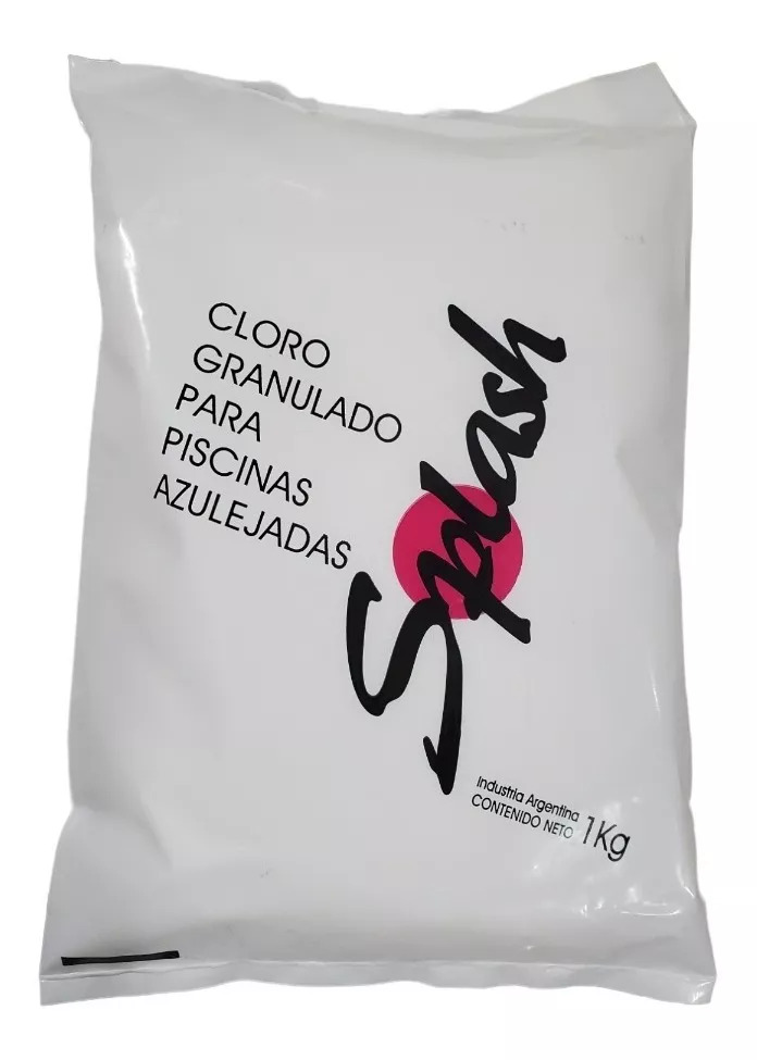 Cloro Granulado Dil. Lenta Splash P/pileta Azulejo/Revestidas X 1 Kg Cierra Facil