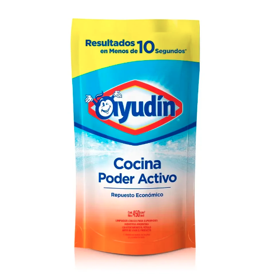 DESENGRASANTE AYUDIN COCINA PODER ACTIVO DOYPACK 450ML