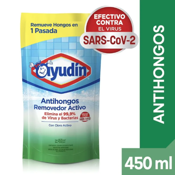 Limpiador Antihongos Ayudín Removedor Activo Doypack 450 Ml.