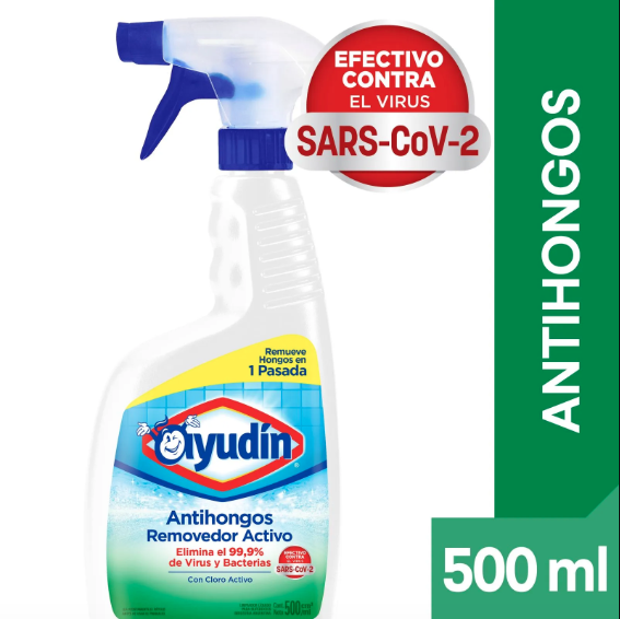 Limpiador antihongos Ayudín removedor activo (gatillo) 500 ml.