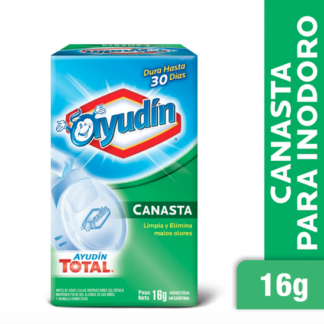 Canasta para inodoros Ayudín verde full 16 g.