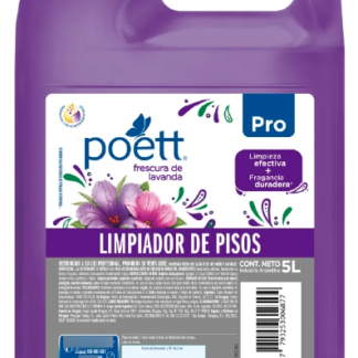 Limpiador De Pisos Poett Pro Lavanda 5l Lavanda