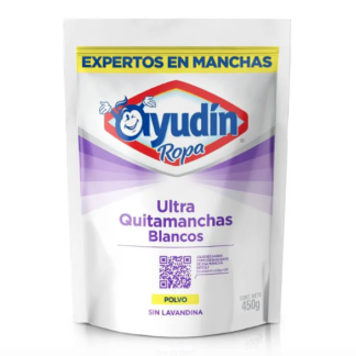Ultra Quitamanchas Ropa En Polvo Ayudín Ropa Blanca 450 Gr