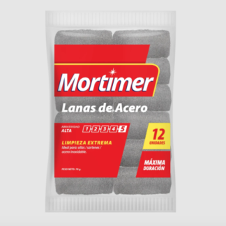 Lanas de Acero para Cocina Mortimer no Rayan 12 unidades