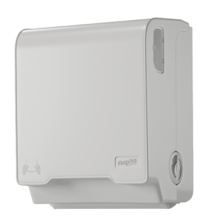 DISPENSER AUTOCORTE PARA TOALLA EN ROLLO BLANCO FELPITA