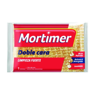 Esponja Mortimer doble cara bronce 1 u.