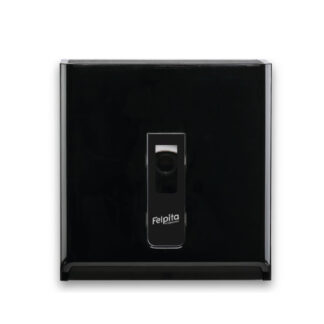 Dispenser Papel Higiénico C/ grande y C/ chico Felpita Negro